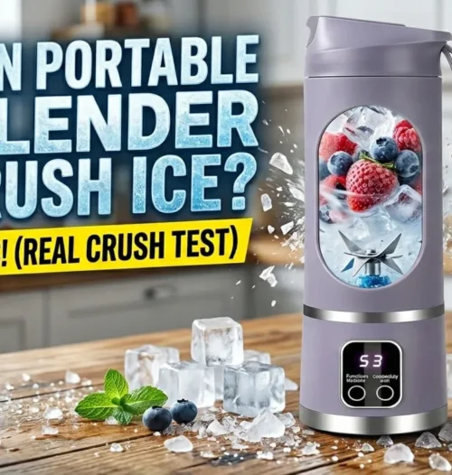 can portable blender crush ice