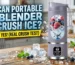 can portable blender crush ice