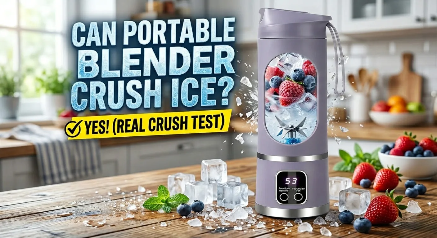 can portable blender crush ice
