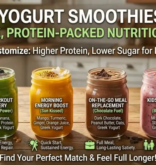 Greek yogurt smoothie recipes for breakfast, weight loss, workout recovery, and blood sugar control